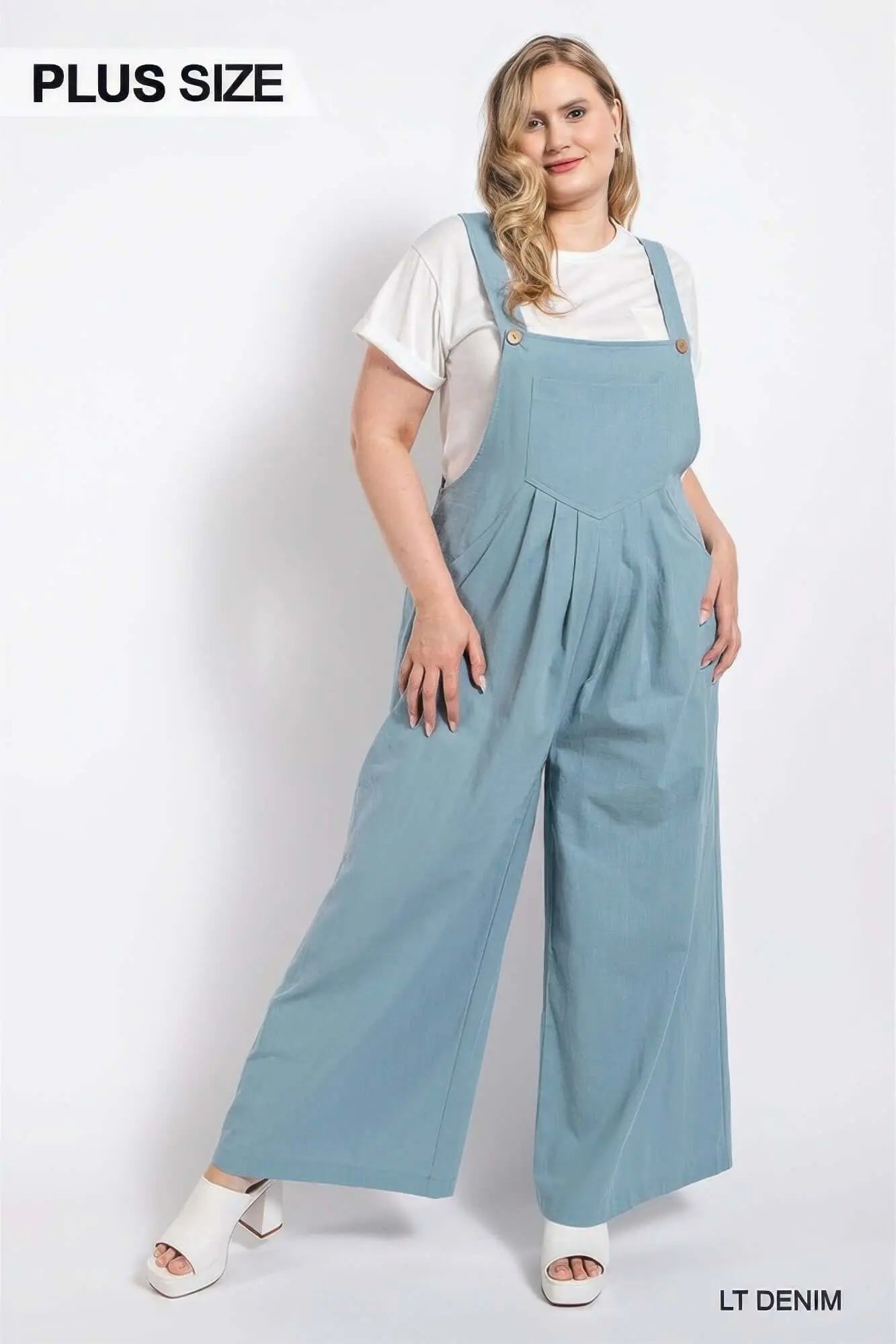 Pintuck detail overall with side pockets Bargain Buzz