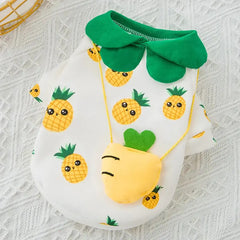 Cartoon Dog Clothes Cute Bow Tie Satchel Pet Clothing for Small Dogs Bargain Buzz