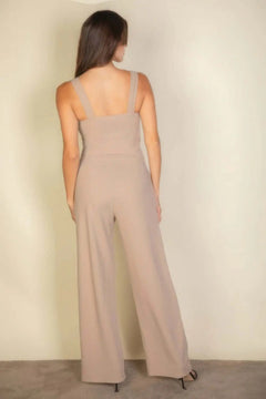 Notched neck cami jumpsuit Bargain Buzz